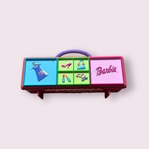 Vintage Barbie 1999 Mattel Tara Small Accessories Organizer Case With Handle